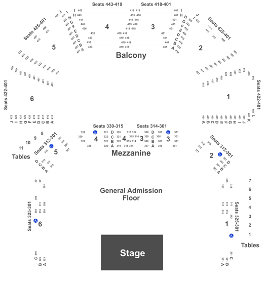 Moody Theater Seating Chart Austin Tx
