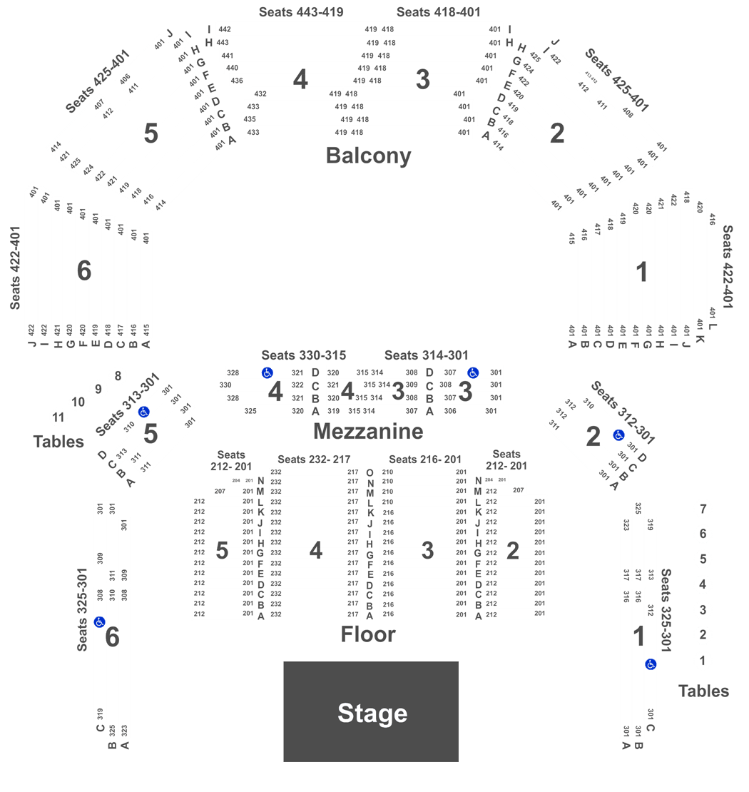 The Moody Theater Seating Chart