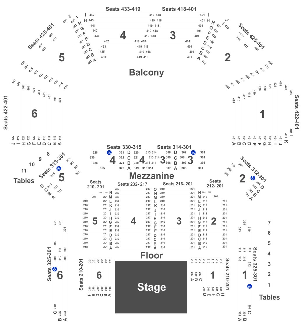 Moody Theater Seating Chart Austin Tx