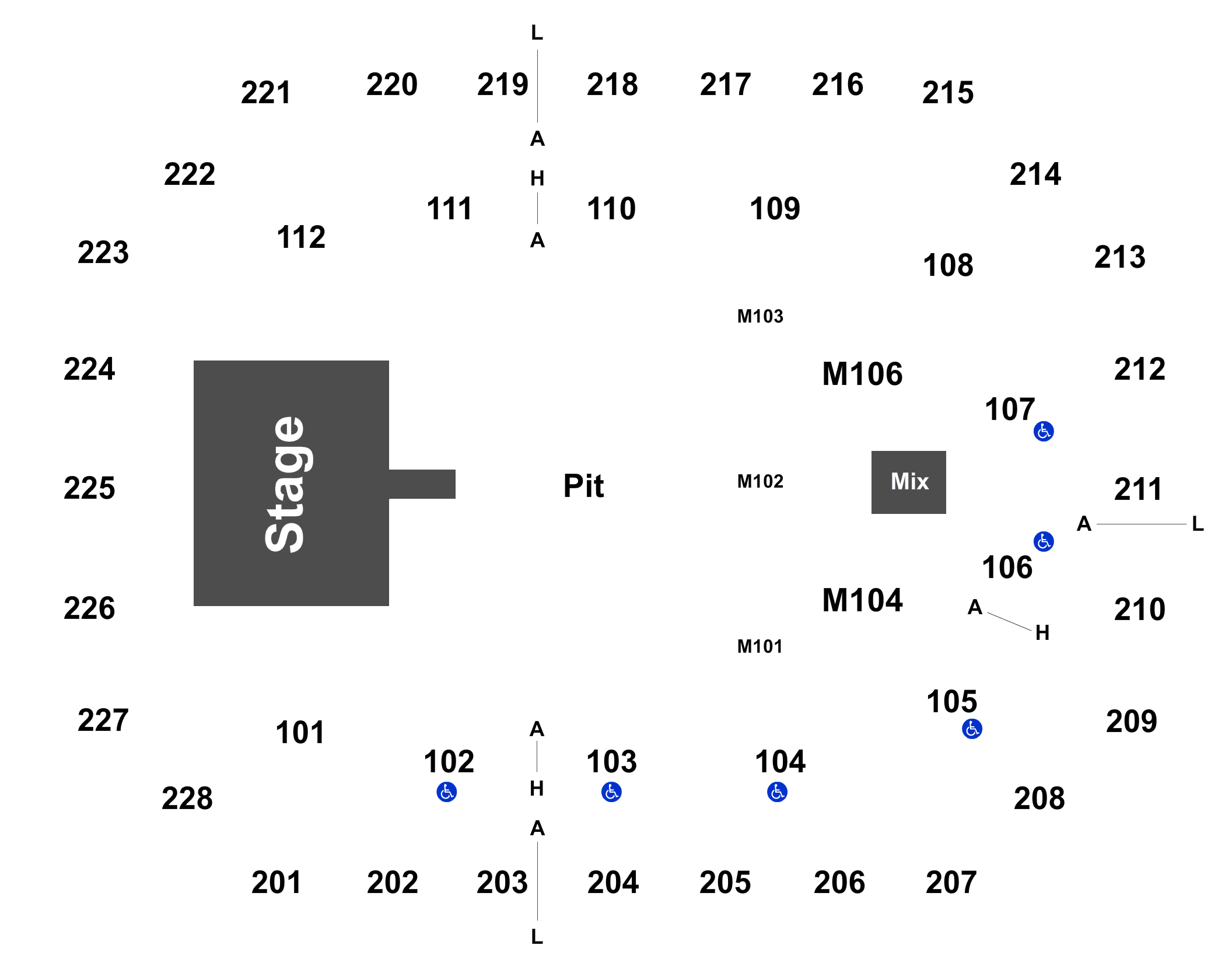 Share 116+ imagen bon secours seating chart with rows and seat numbers