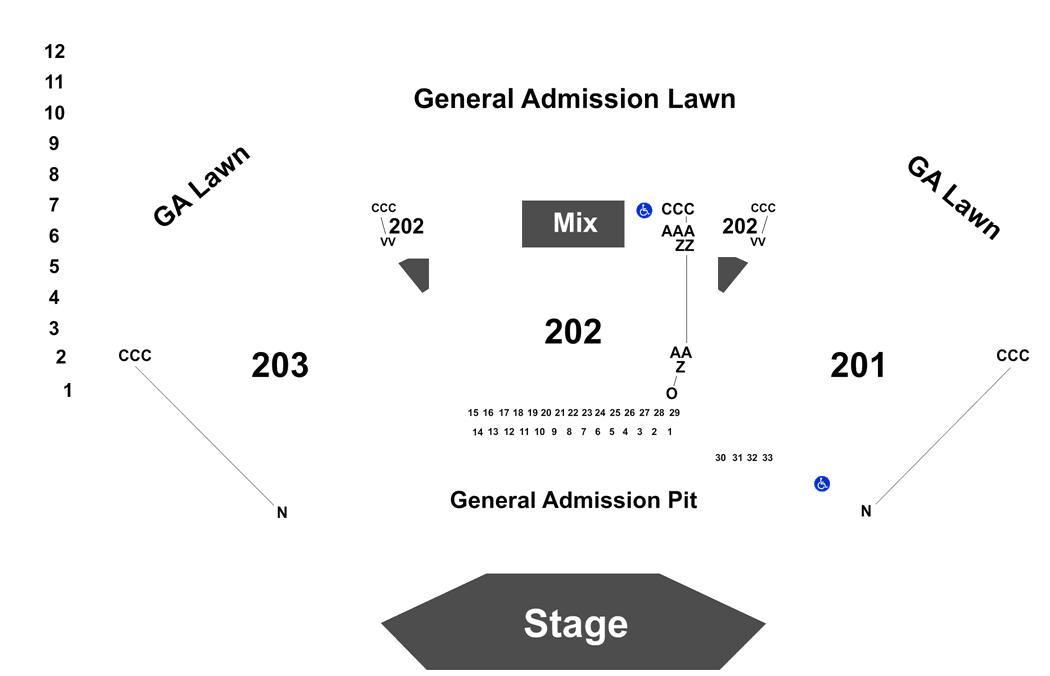 Alpine Valley Lawn Seating Chart