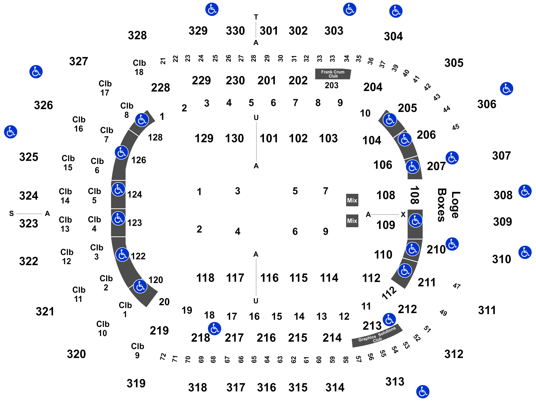 Share 121+ imagen detailed row seat number detailed amalie arena