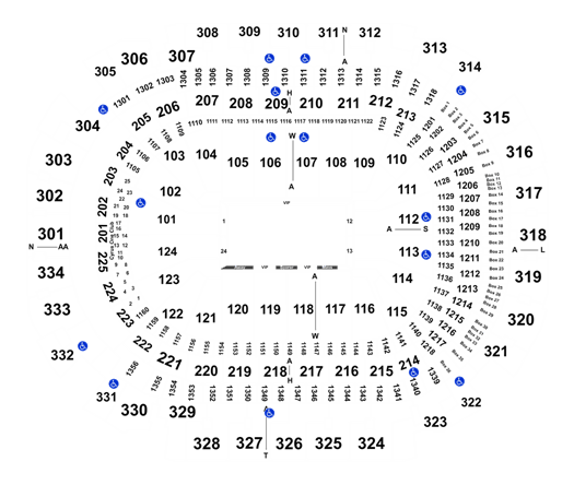 Seating Maps  American Airlines Center