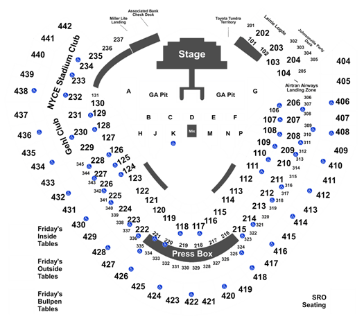 American Family Field Seating Chart + Rows, Seats and Club Seats