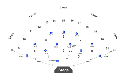 American Family Insurance Amphitheater Interactive Seating Chart