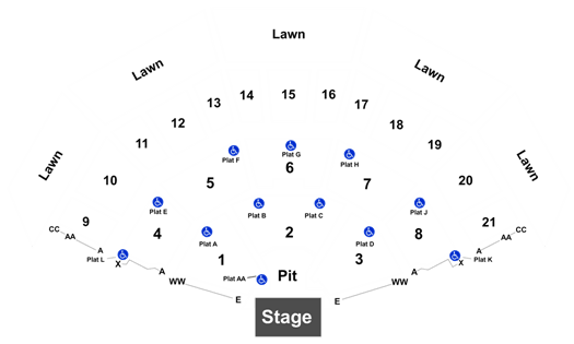 American Family Insurance Amphitheater Detailed Seating Chart