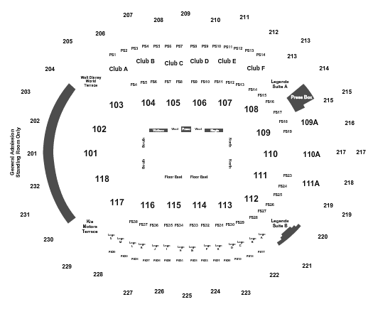 Seating Map  Amway Center