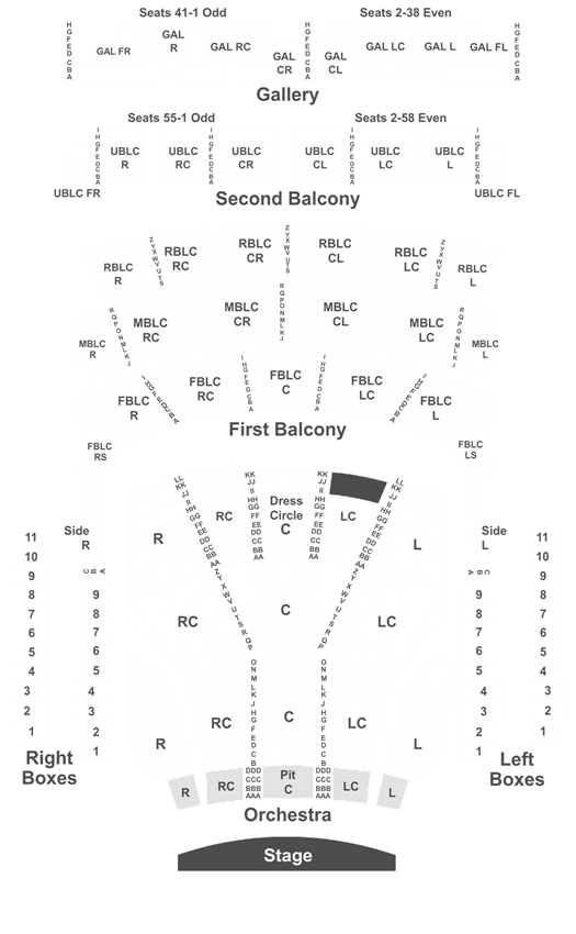 Joffrey Ballet Seating Chart