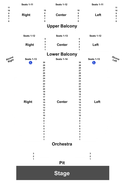 Bakersfield Fox Theater Seating Chart