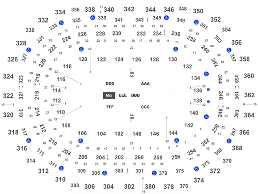 ball arena seating