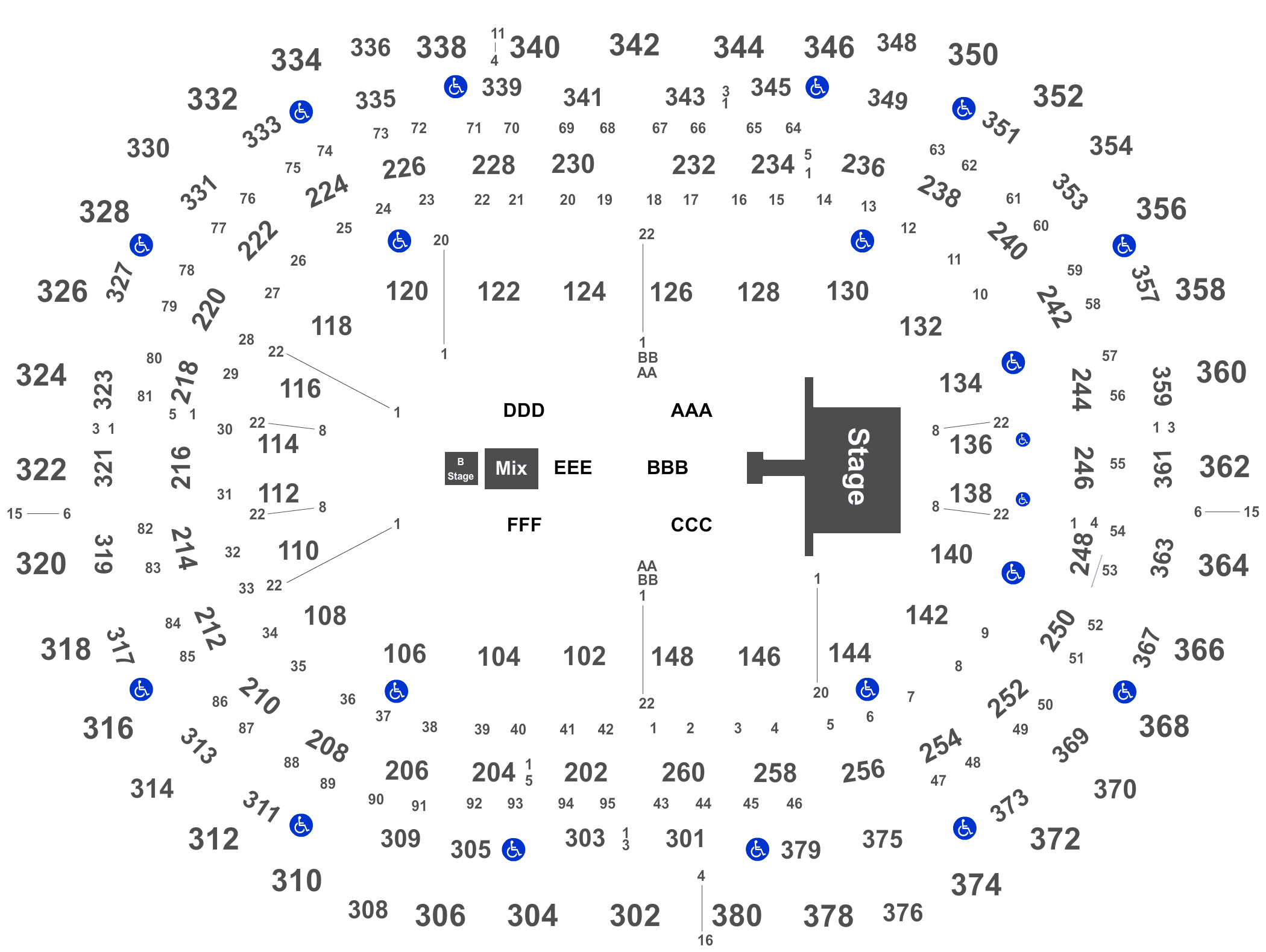 concert ball arena denver seating chart