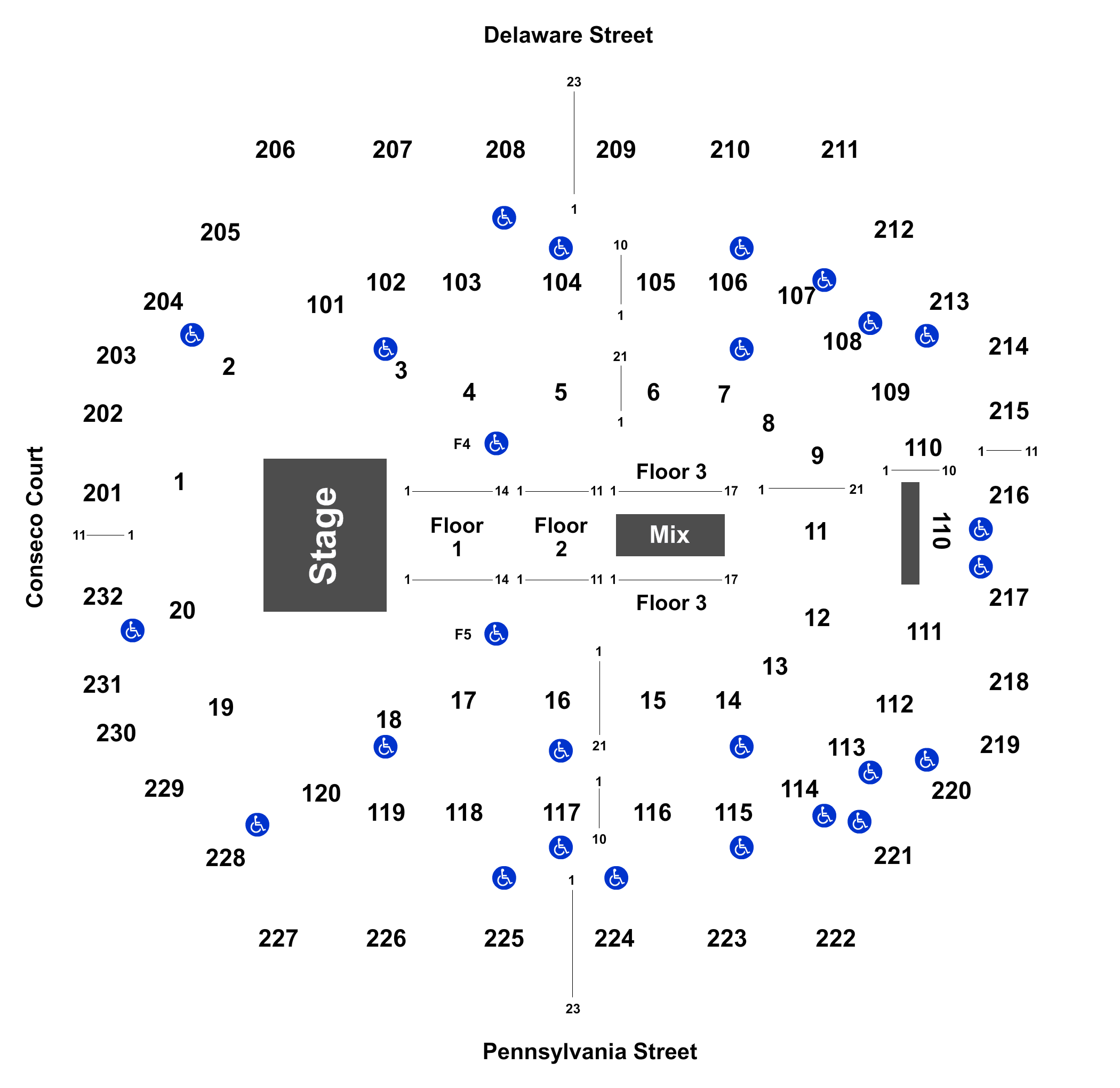Bankers Life Fieldhouse Interactive Seating Chart