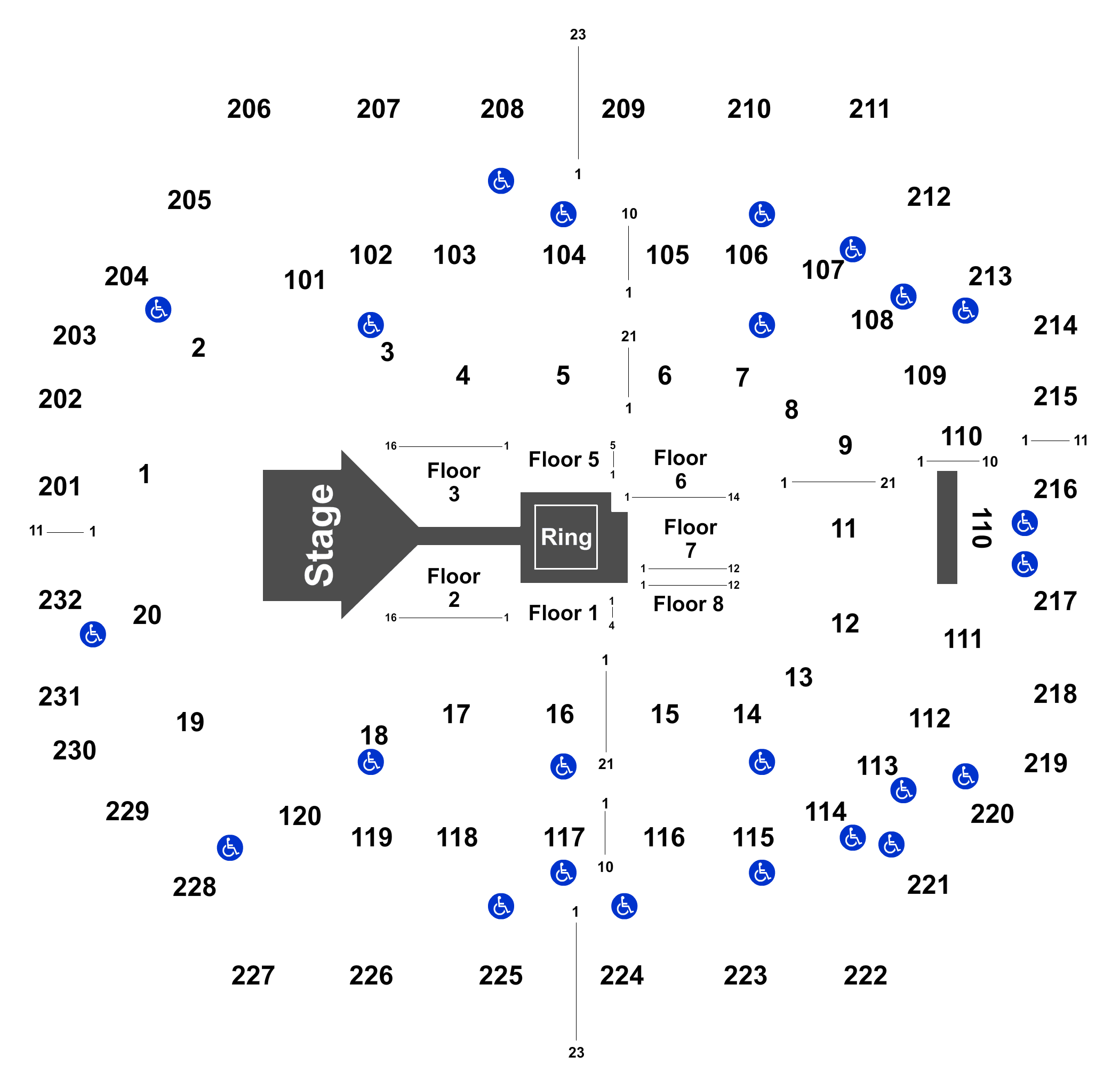 Bankers Life Fieldhouse Interactive Seating Chart