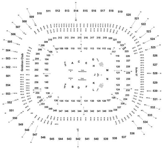 Bank of America Stadium Seating Charts 