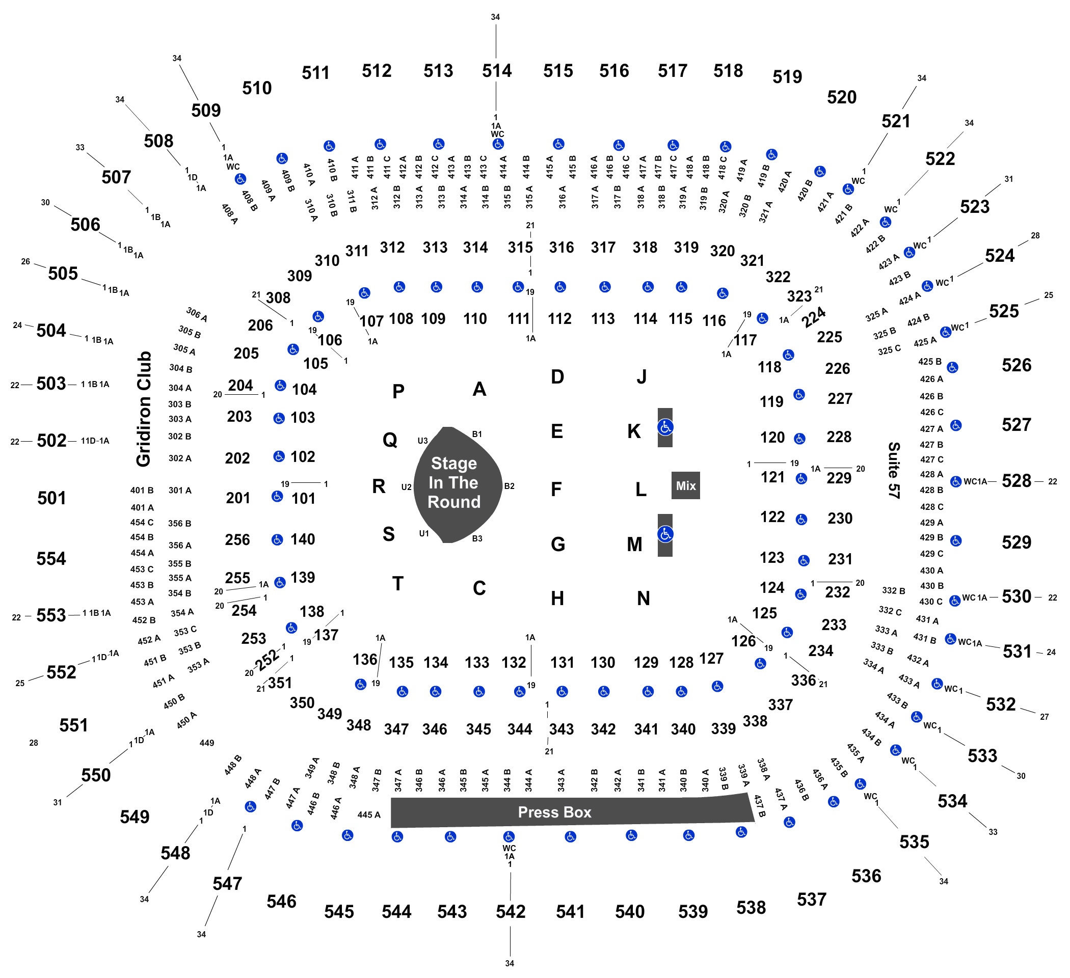 Seating Chart Bank Of America Stadium Charlotte