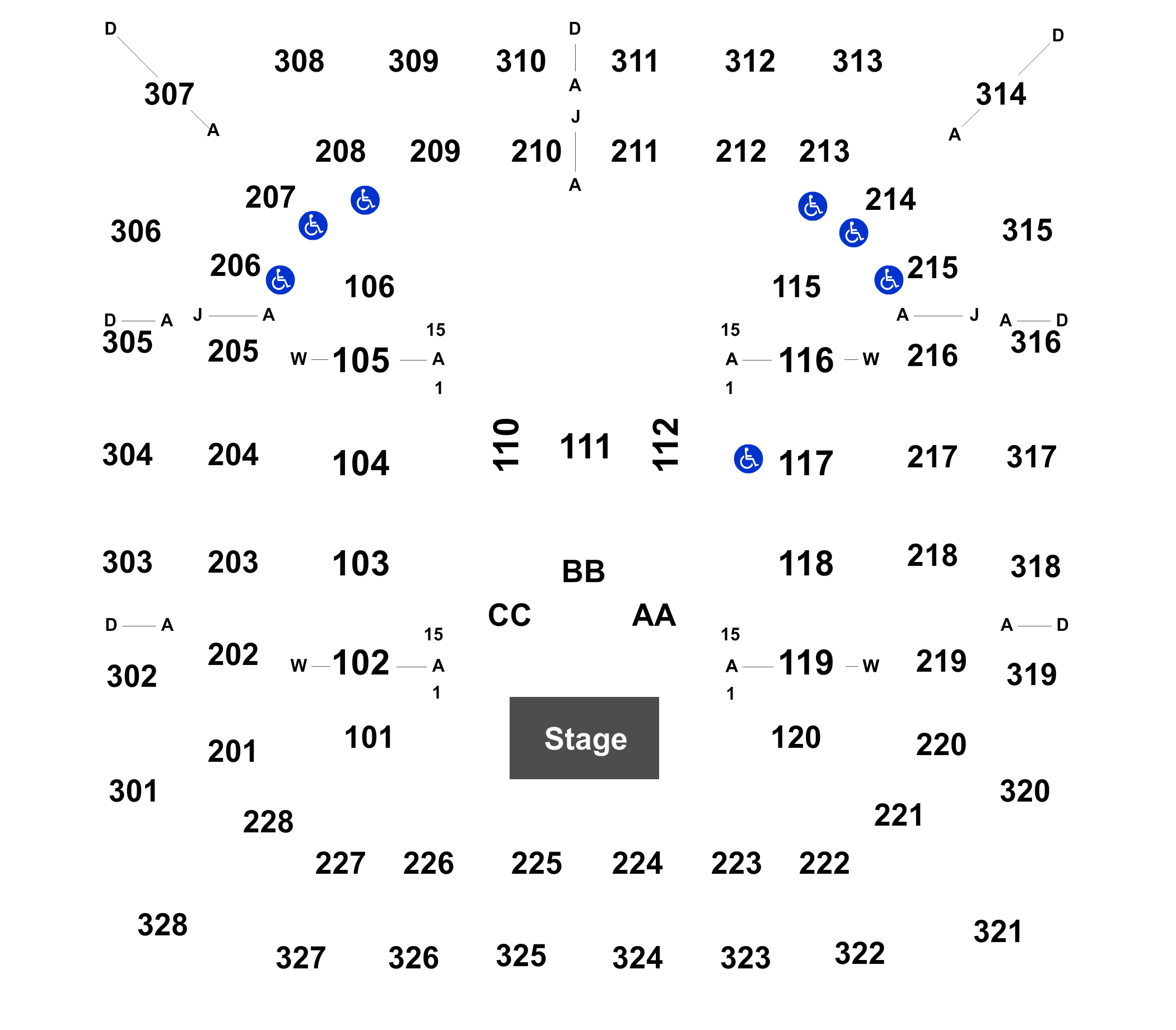 Bank Of Springfield Center Seating Chart