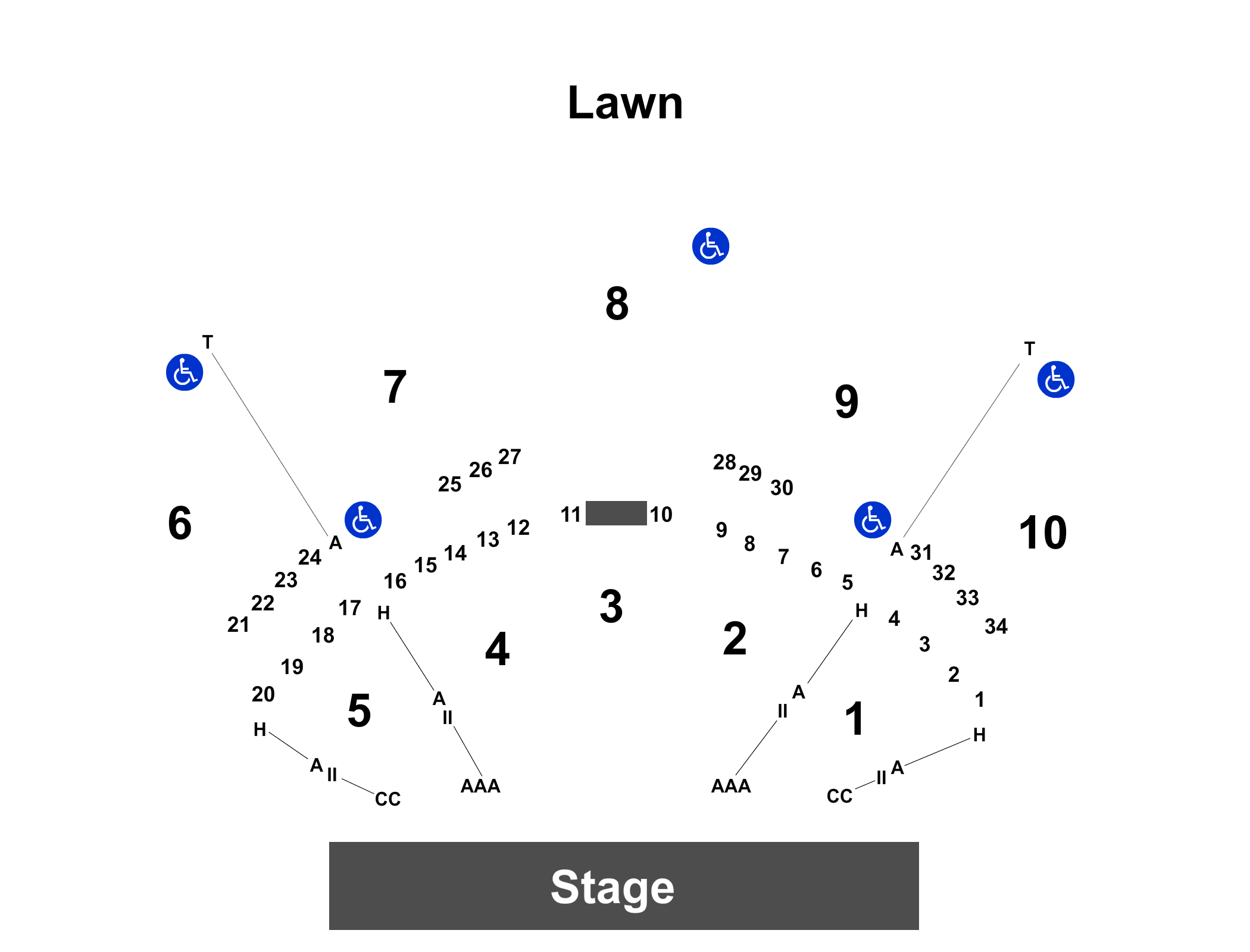 Snowden Grove Amphitheater Seating Chart