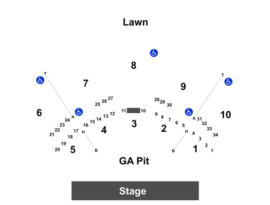 Bank Plus Amphitheater Seating Chart