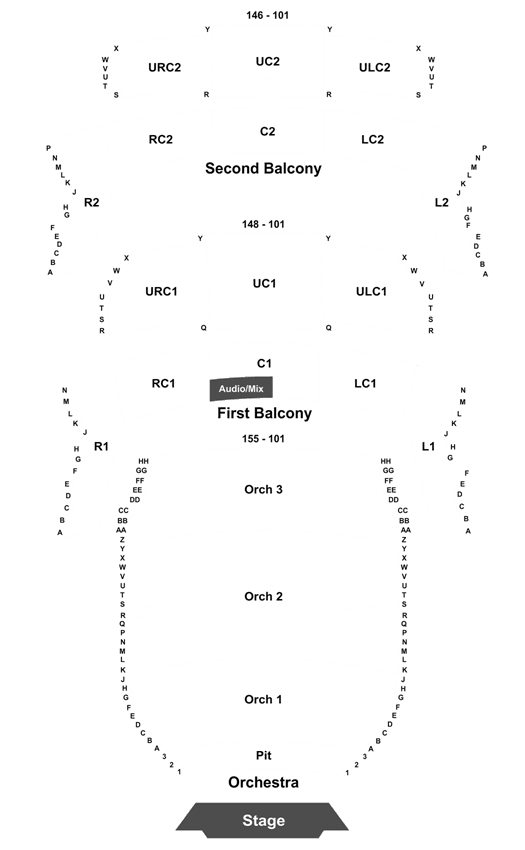 Bass Concert Hall Seating Chart With Numbers