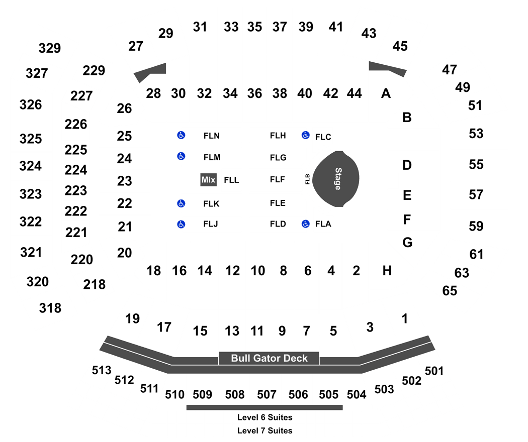 Ben Hill Griffin Stadium Garth Brooks Seating Chart