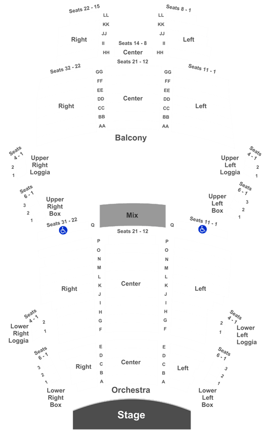 Bijou Knoxville Seating Chart