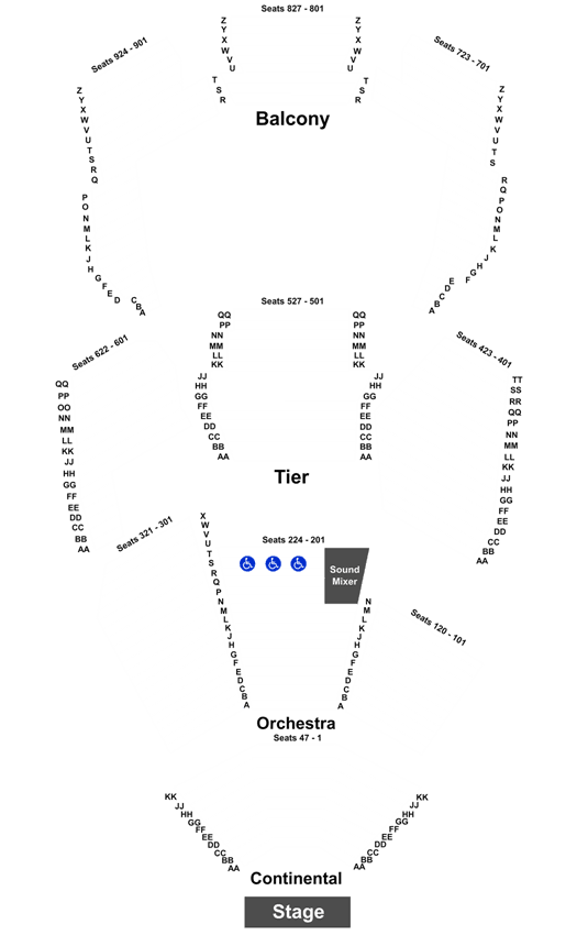 Bjcc Concert Hall Seating Chart Rows