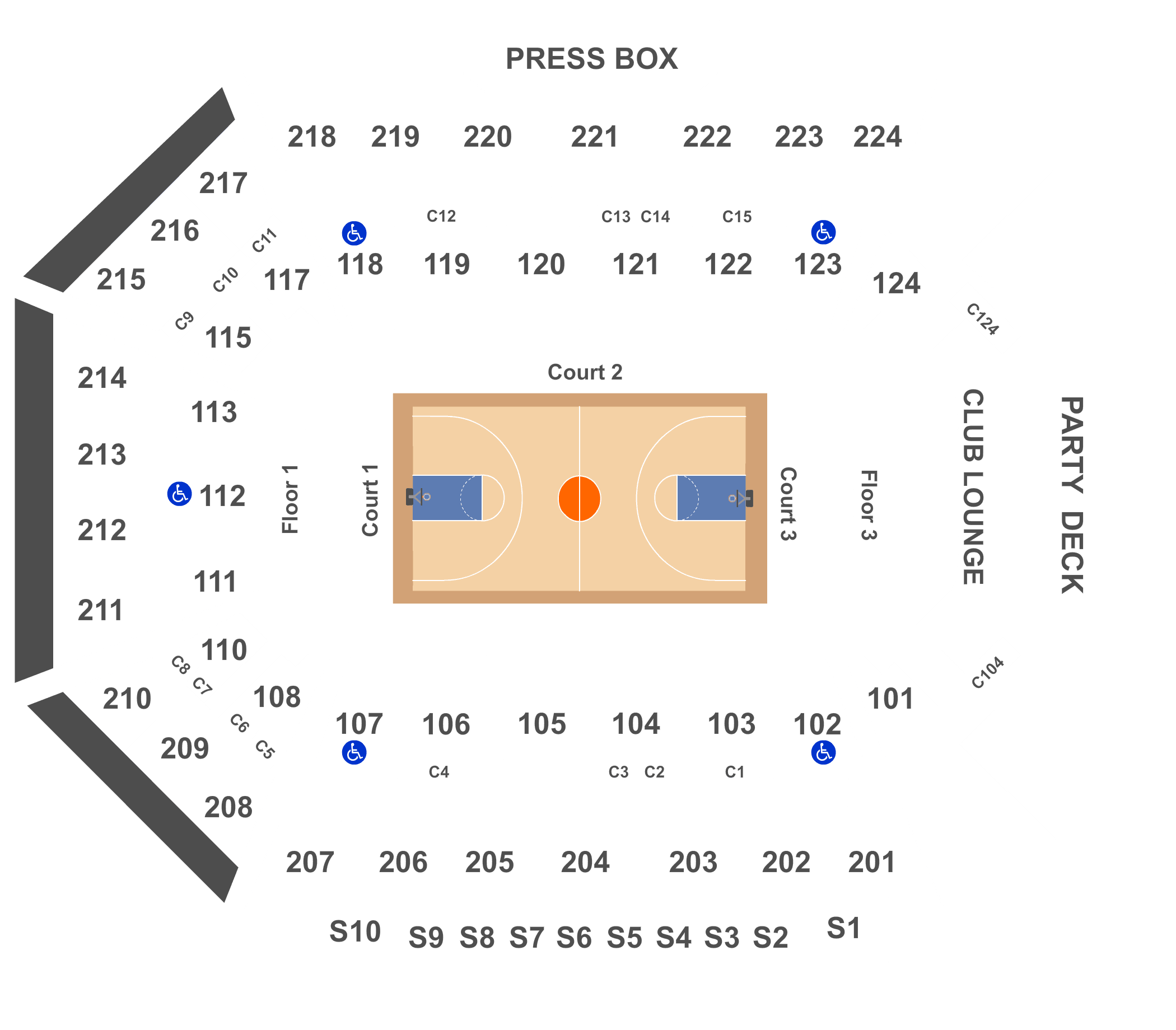 Bmo Harris Bank Center Interactive Seating Chart