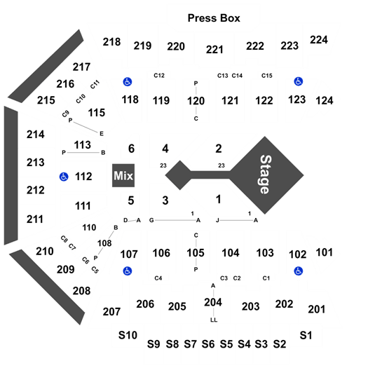 Bmo Harris Bank Center Rockford Il Seating Chart