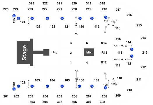 Boardwalk Hall Seating Chart View