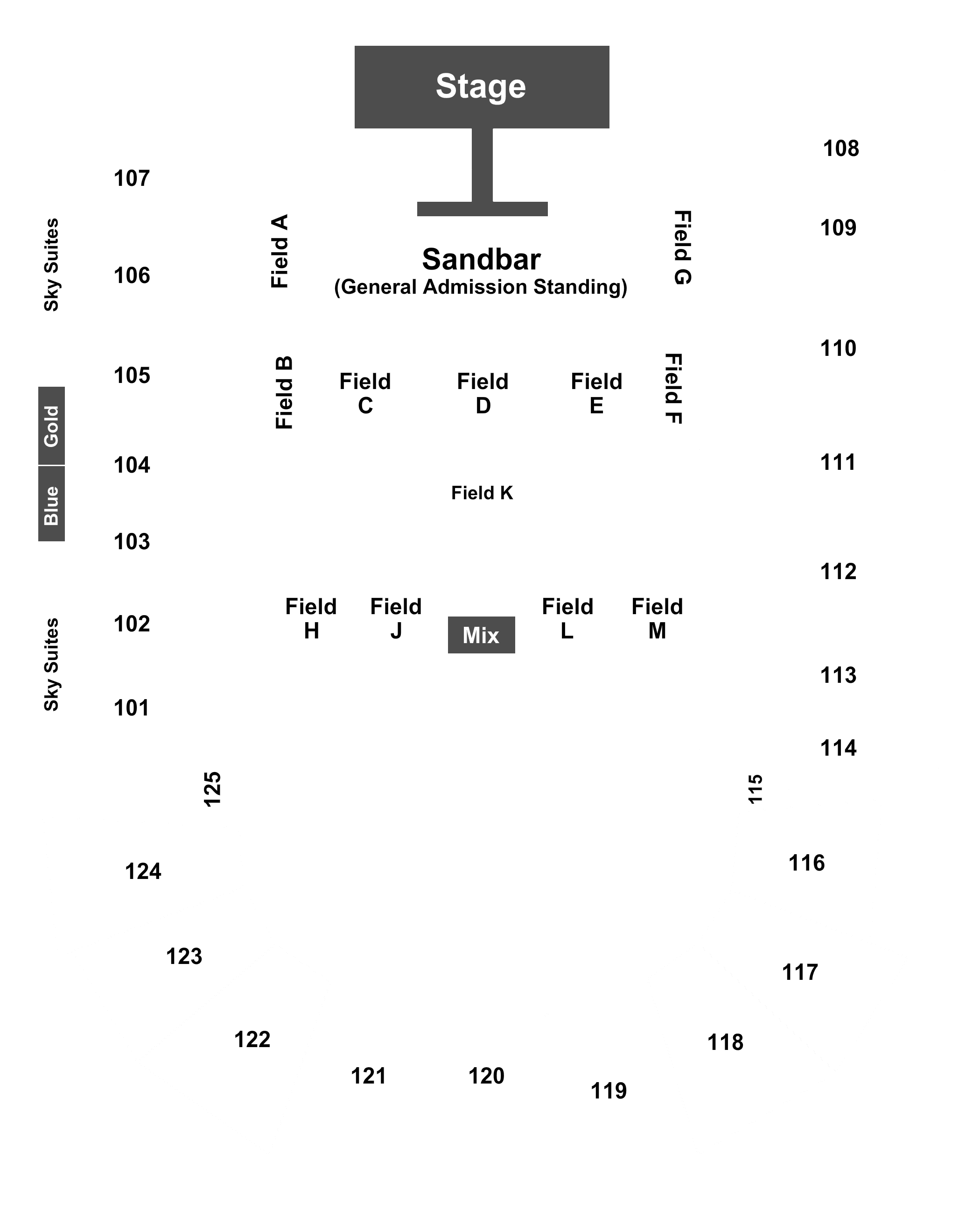 Chase Field Seating Chart Kenny Chesney