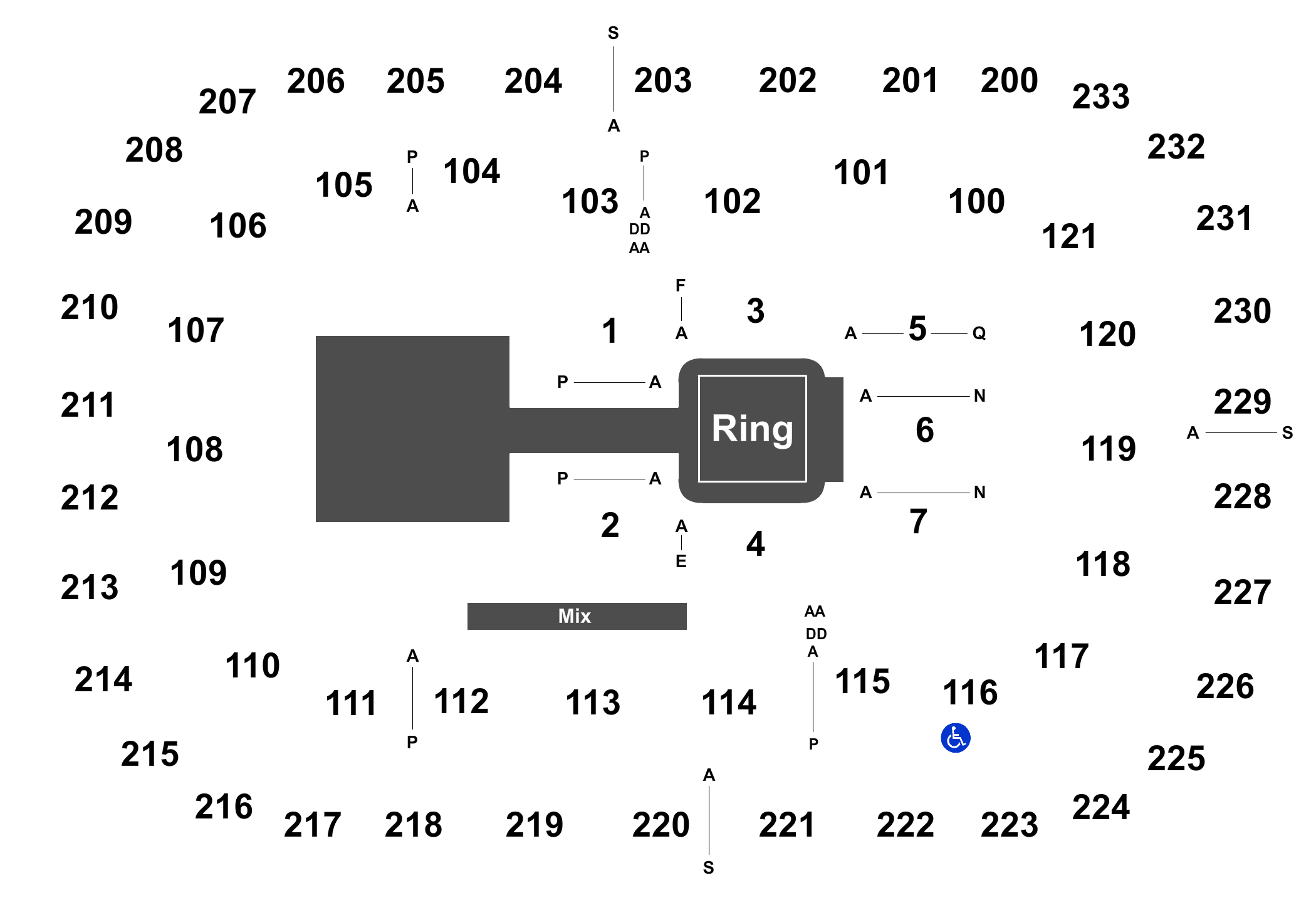 Bon Secours Seating Chart With Rows