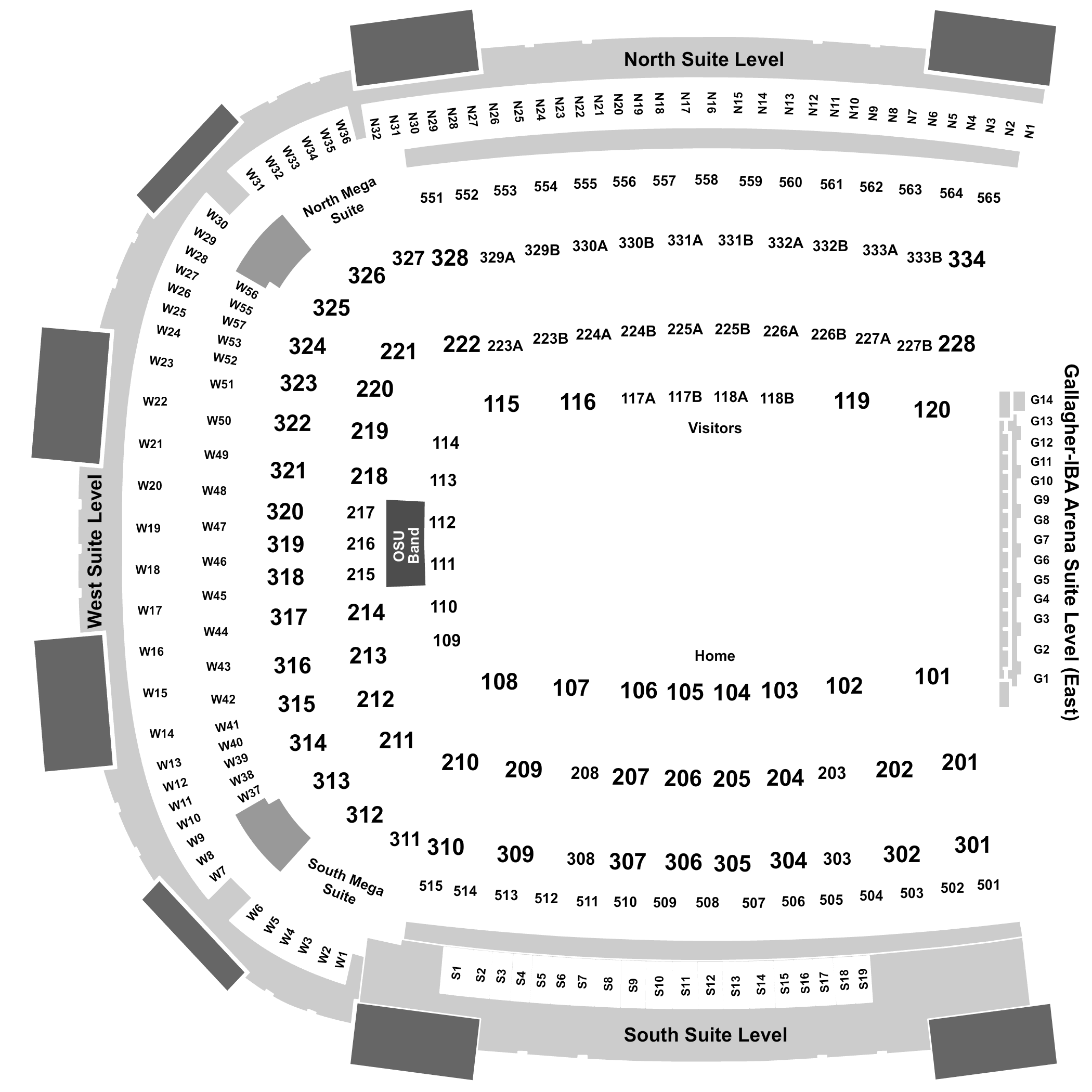 Scottsdale Stadium Seating Chart - Row & Seat Numbers