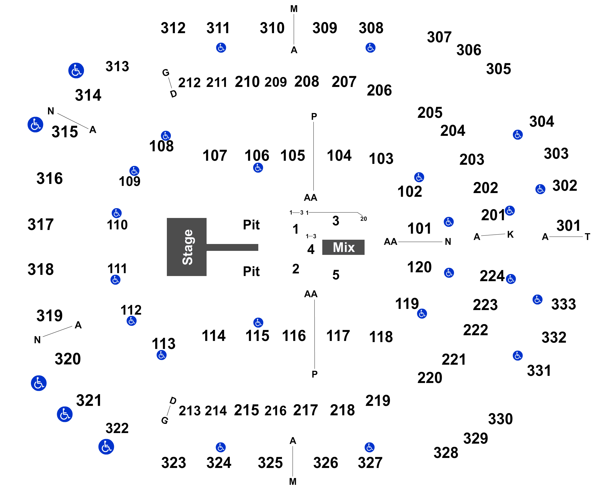 Bridgestone Arena Seating Chart Nashville Tn