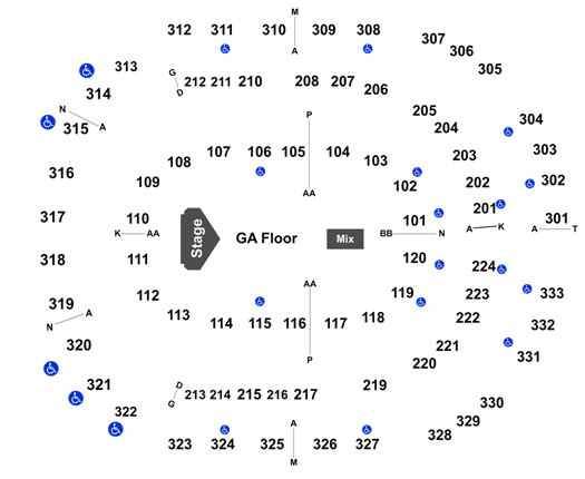 Bridgestone Arena Seating Chart Def Leppard