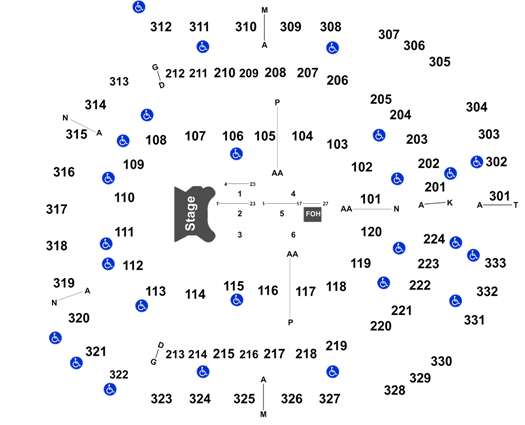 Bridgestone Arena Seating Chart Elton John