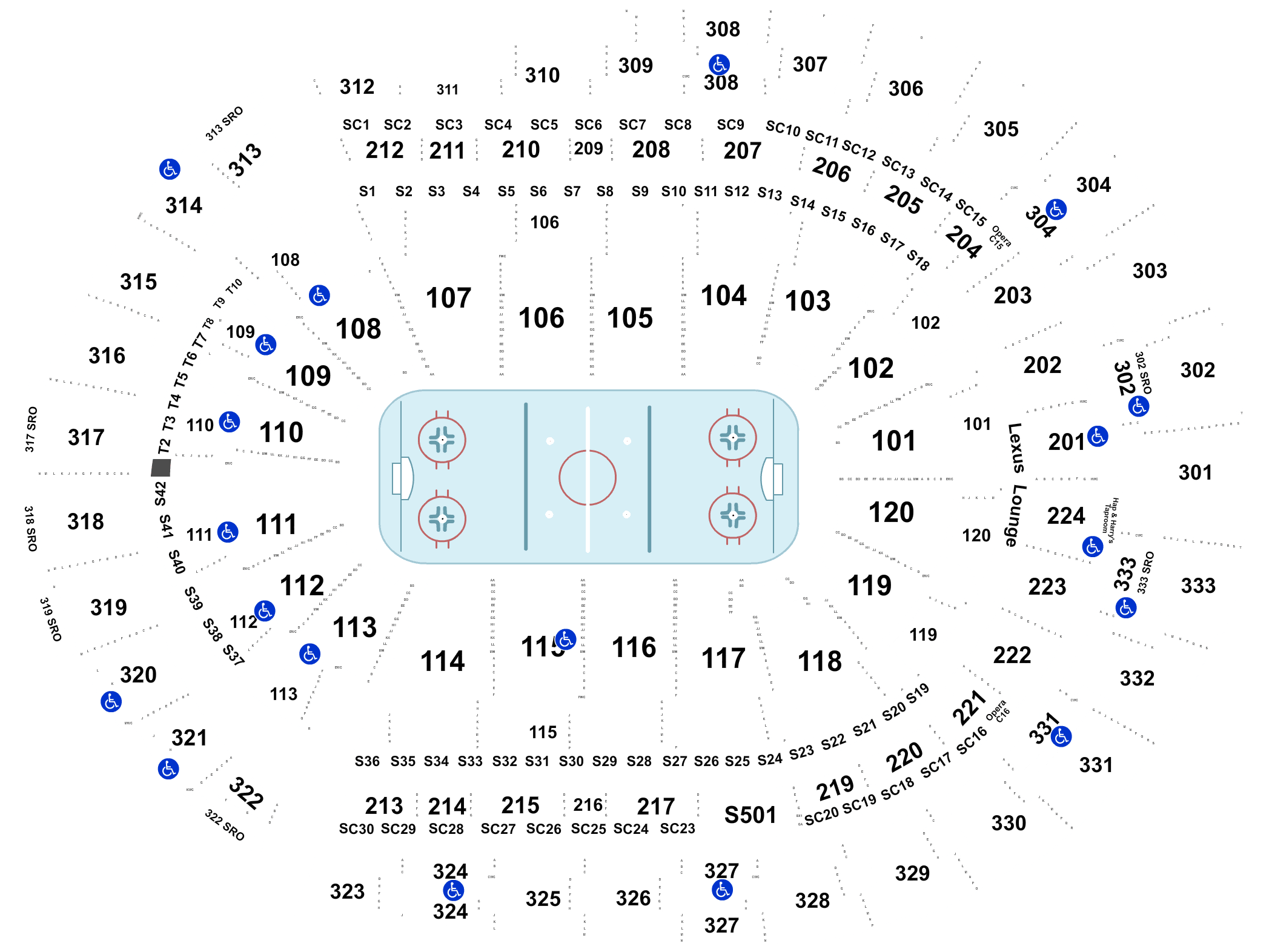 Nashville Predators ice hockey game ticket at Bridgestone Arena