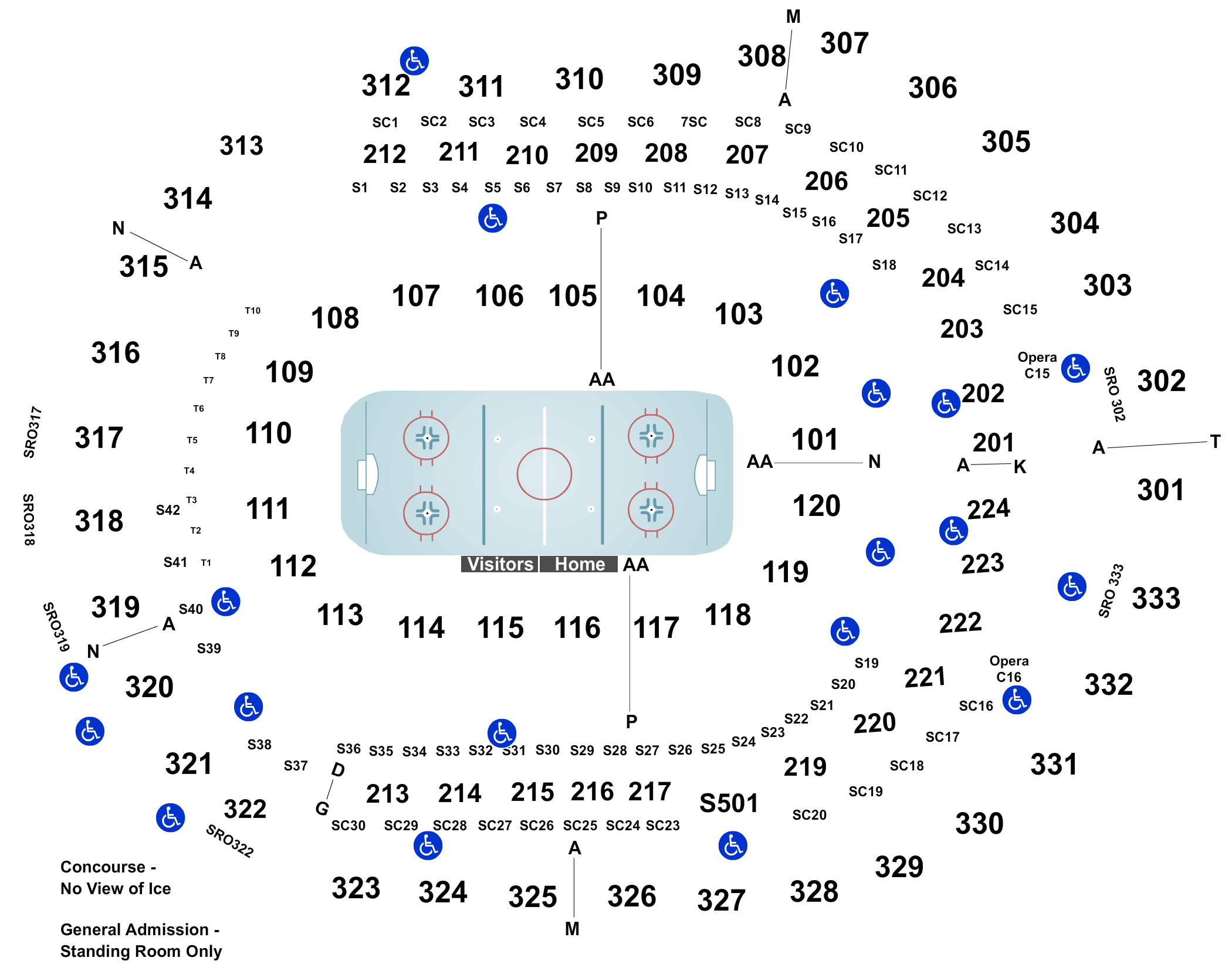 Bridgestone Arena Seating Chart Nashville Tn