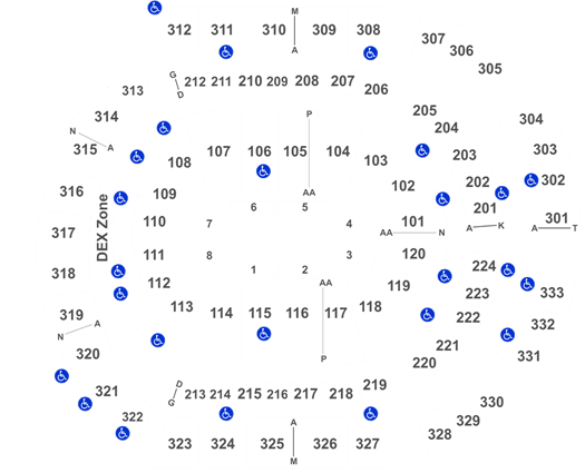 Bridgestone Basketball Seating Chart