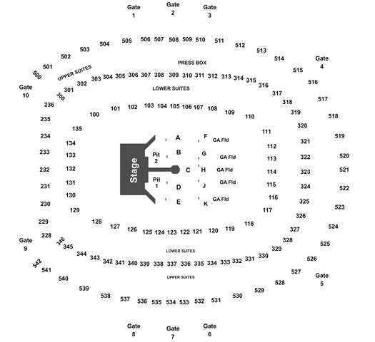 Mile High Stadium Seating Chart Broncos