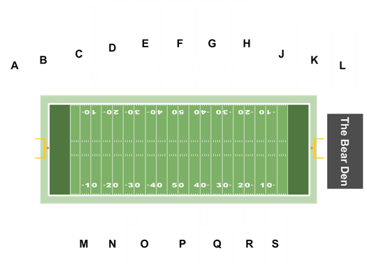 Brown Bears Football Season Tickets (Includes Tickets To All