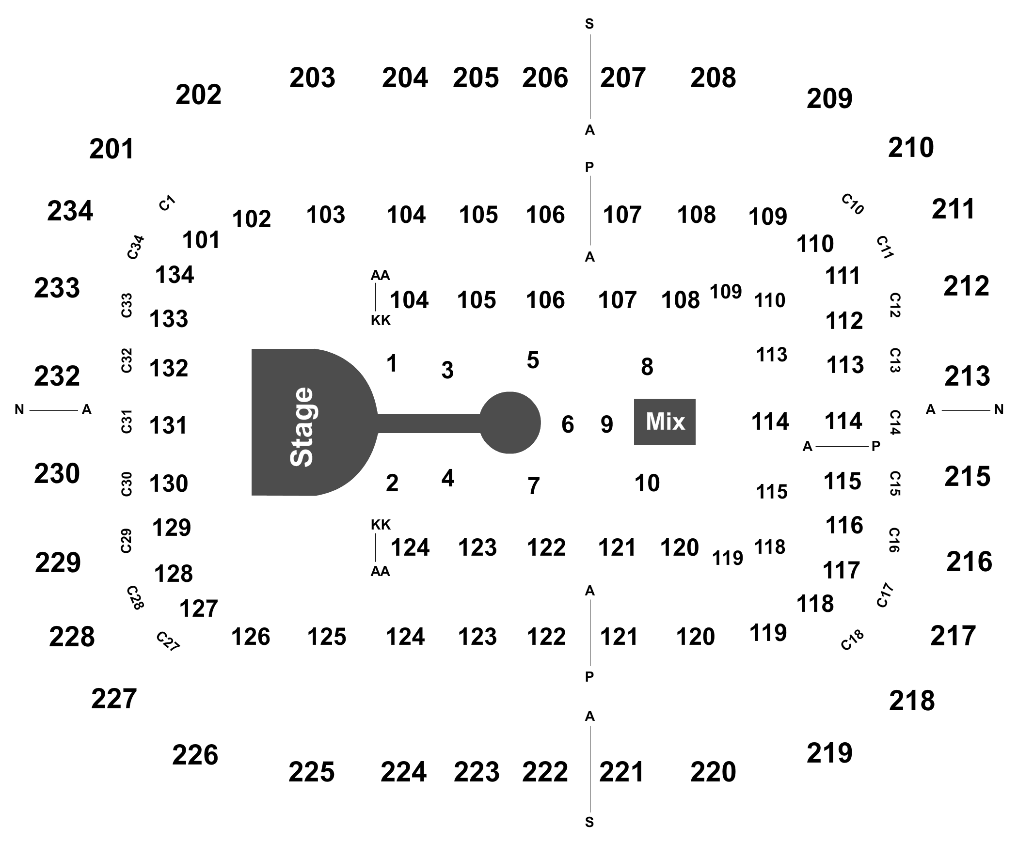 Bryce Jordan Center Interactive Seating Chart