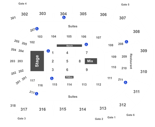 Budweiser Gardens Concert Seating Chart