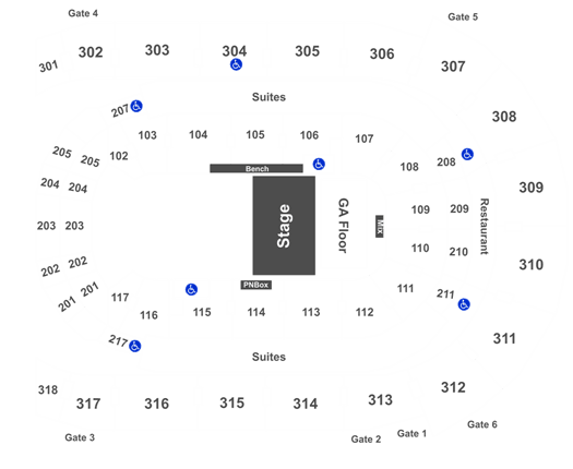 Budweiser Gardens Concert Seating Chart