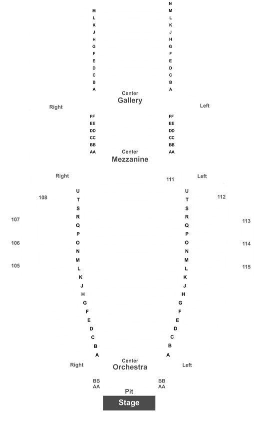 Pittsburgh Byham Theater Seating Chart
