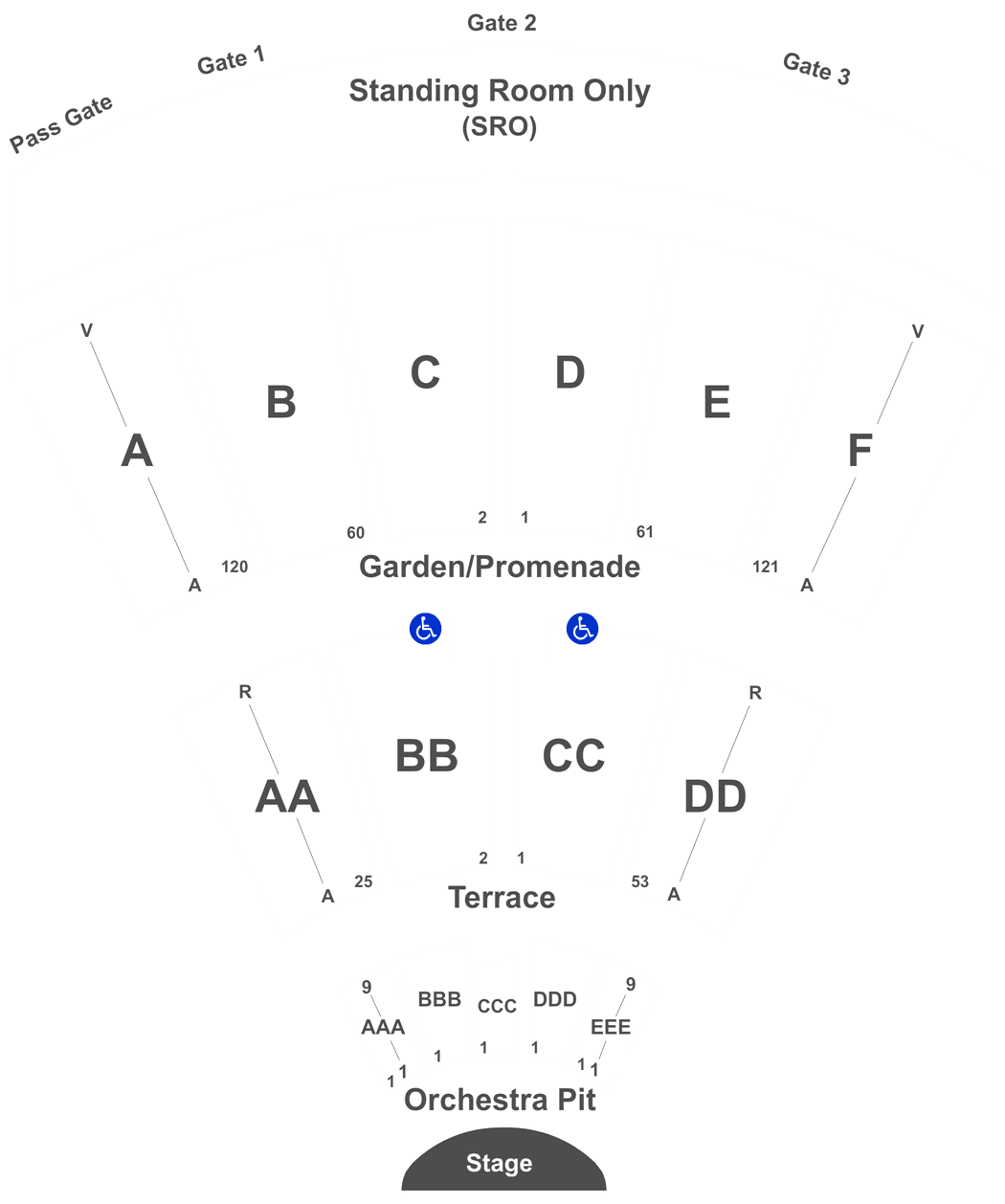 Open Air Theater Seating Chart