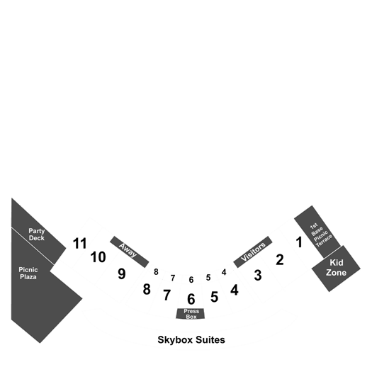 Pelicans Ballpark Seating Chart