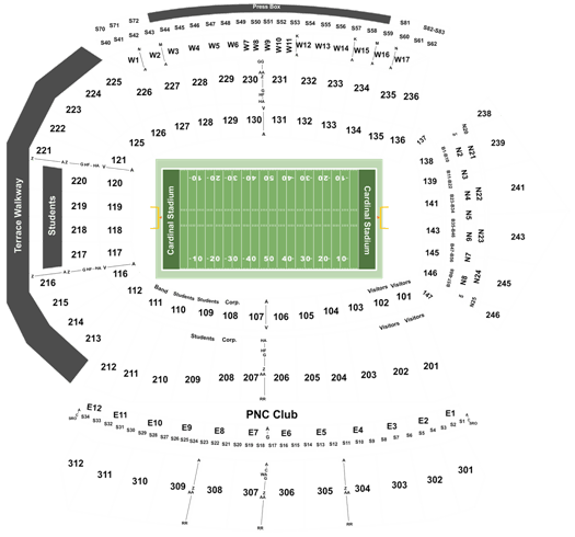 Cardinal Stadium Seating Chart