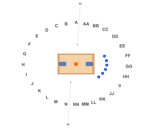 Carver Hawkeye Arena Basketball Seating Chart