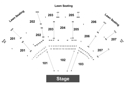 Lakewood Amphitheater Seating Chart