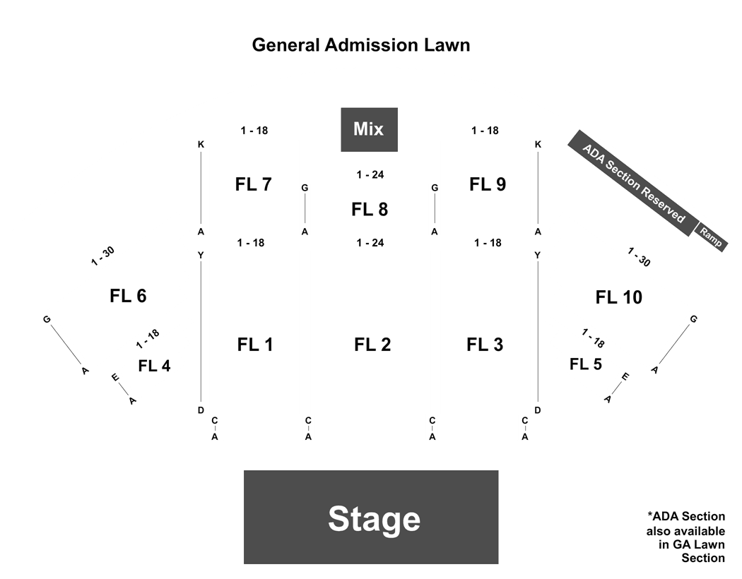 Charter Amphitheater Seating Chart